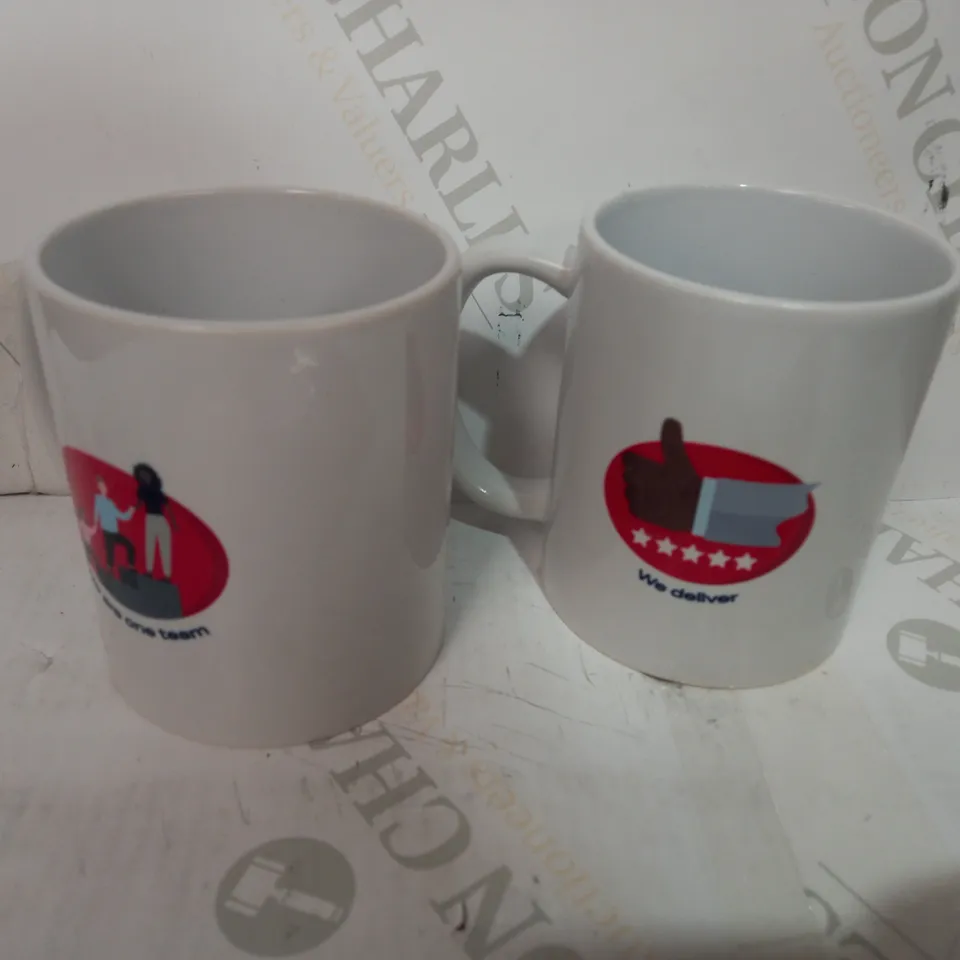 DESIGNER BOX OF APPROXIMATELY 20 POST OFFICE MUGS
