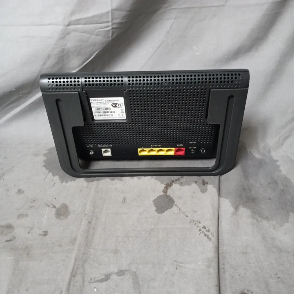 TALKTALK BROADBAND ROUTER (MODEM) - DARK GREY WITH 4 LAN PORTS AND WAN