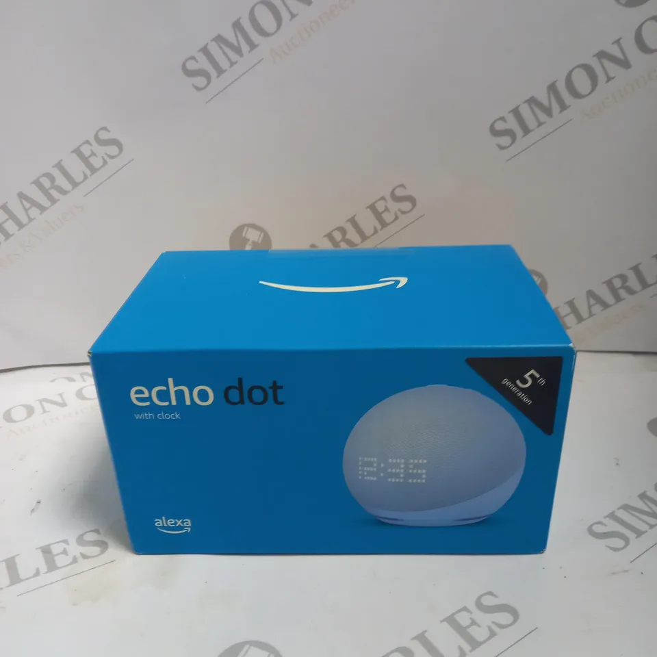 BOXED & SEALED ALEXA ECHO DOT WITH CLOCK 