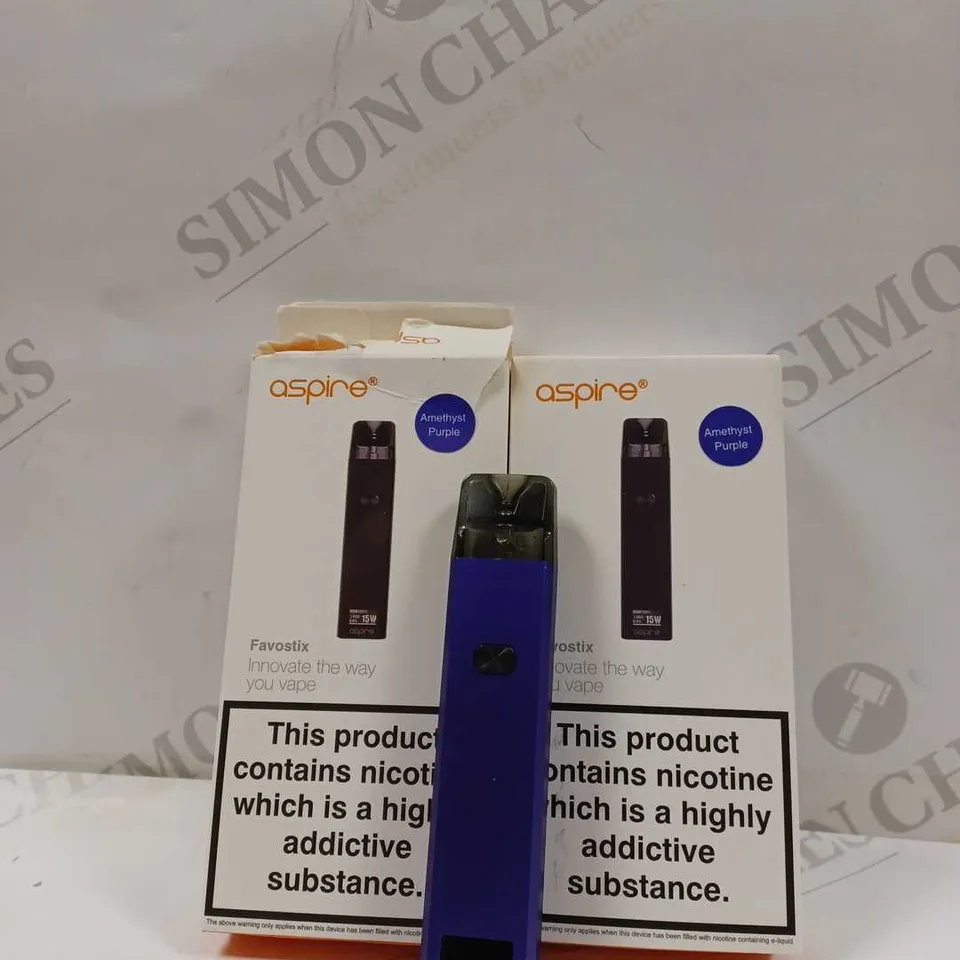 BOX OF 3 ASPIRE FAVOSTIX IN AMETHYST PURPLE
