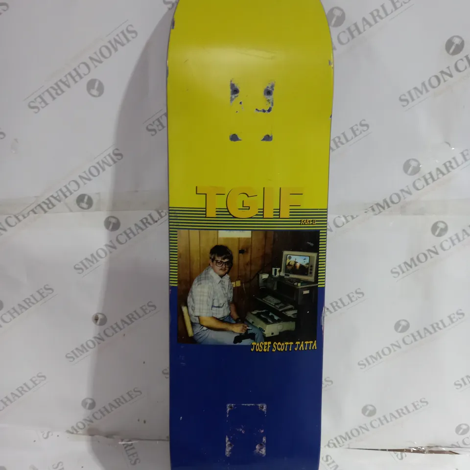 UNBRANDED TGIF JOSEF SCOTT JATTA SOUR SKATE BOARD DECK