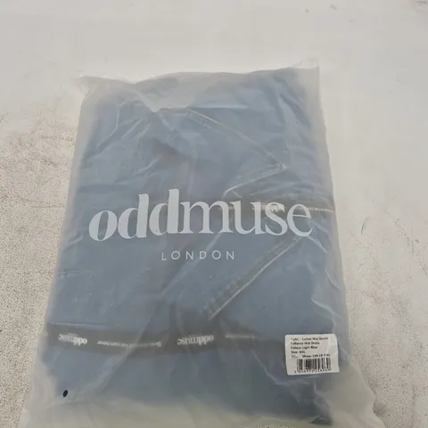 ODDMUSE LONDON COTTON MIX DENIM COLLARED MIDI DRESS – LIGHT BLUE – XXL