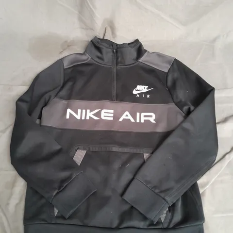 NIKE AIR 1/4 ZIP TOP IN BLACK SIZE L
