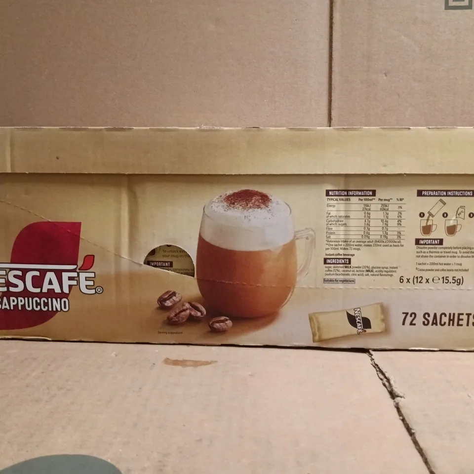 NESCAFÉ CAPPUCCINO MULTIPACK (6 BOXES OF 12 X 15.5G SACHETS)