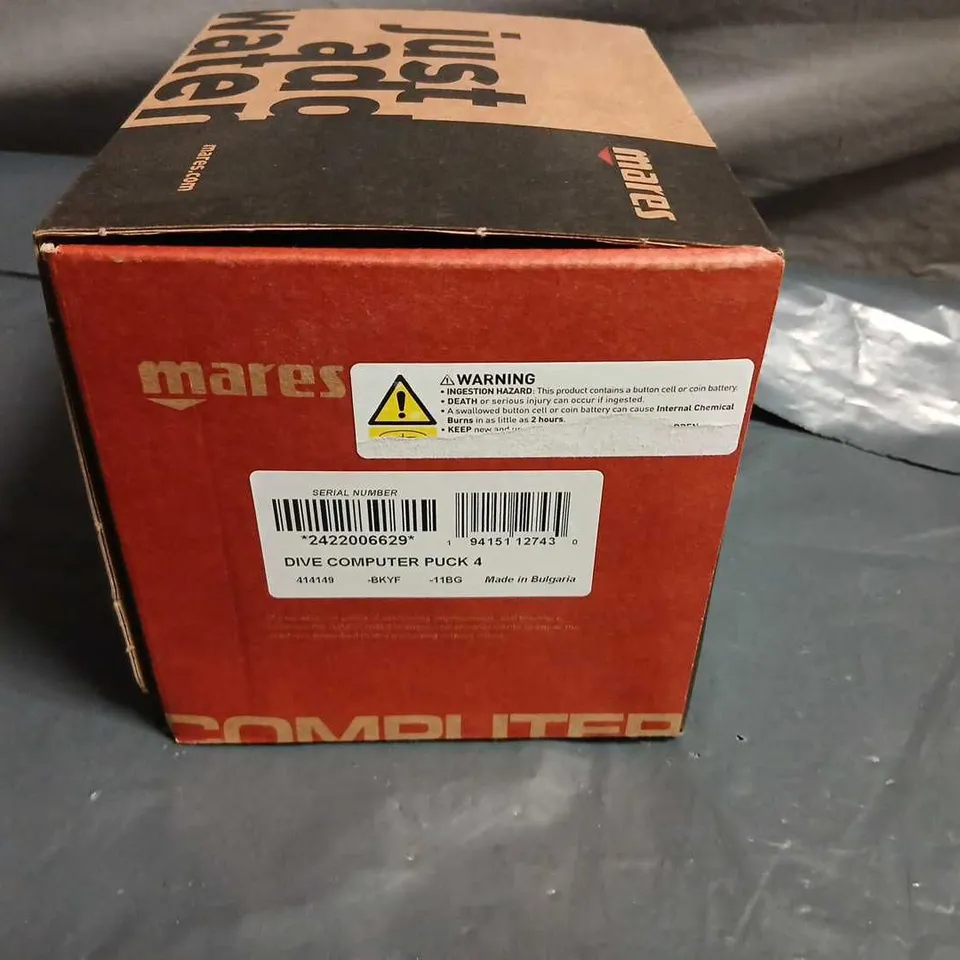 MARES DIVE COMPUTER PUCK 4 WITH PACKAGING
