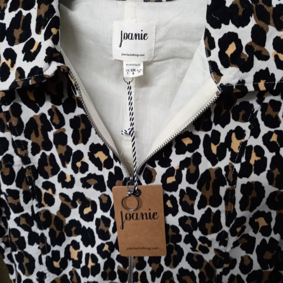 JOANIE MINETTA LEOPARD PLAYSUIT - UK 8