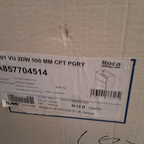 BRAND NEW BOXED ROCA R301 VANITY UNIT BASE - PEBBLE GREY