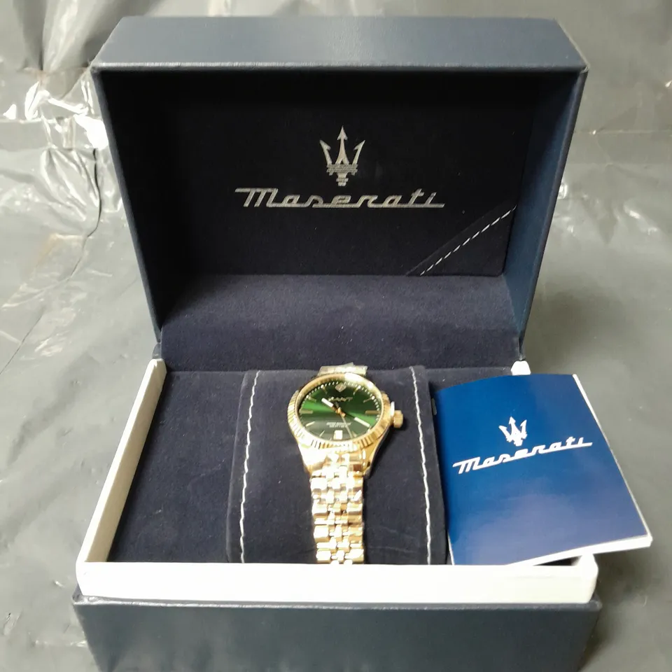 MASERATI GRANT SUSSEX WOMENS WATCH GREEN FACE 