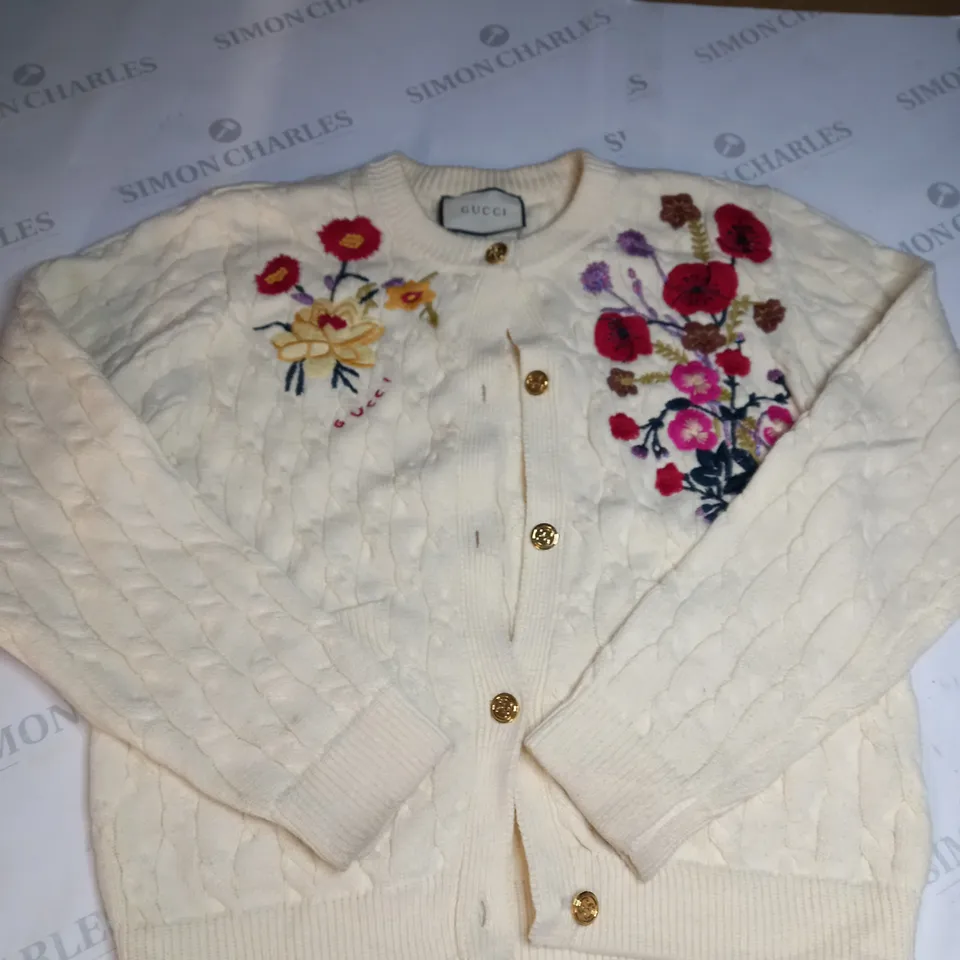 GUCCI KNITTED CARDIGAN SIZE UNSPECIFIED