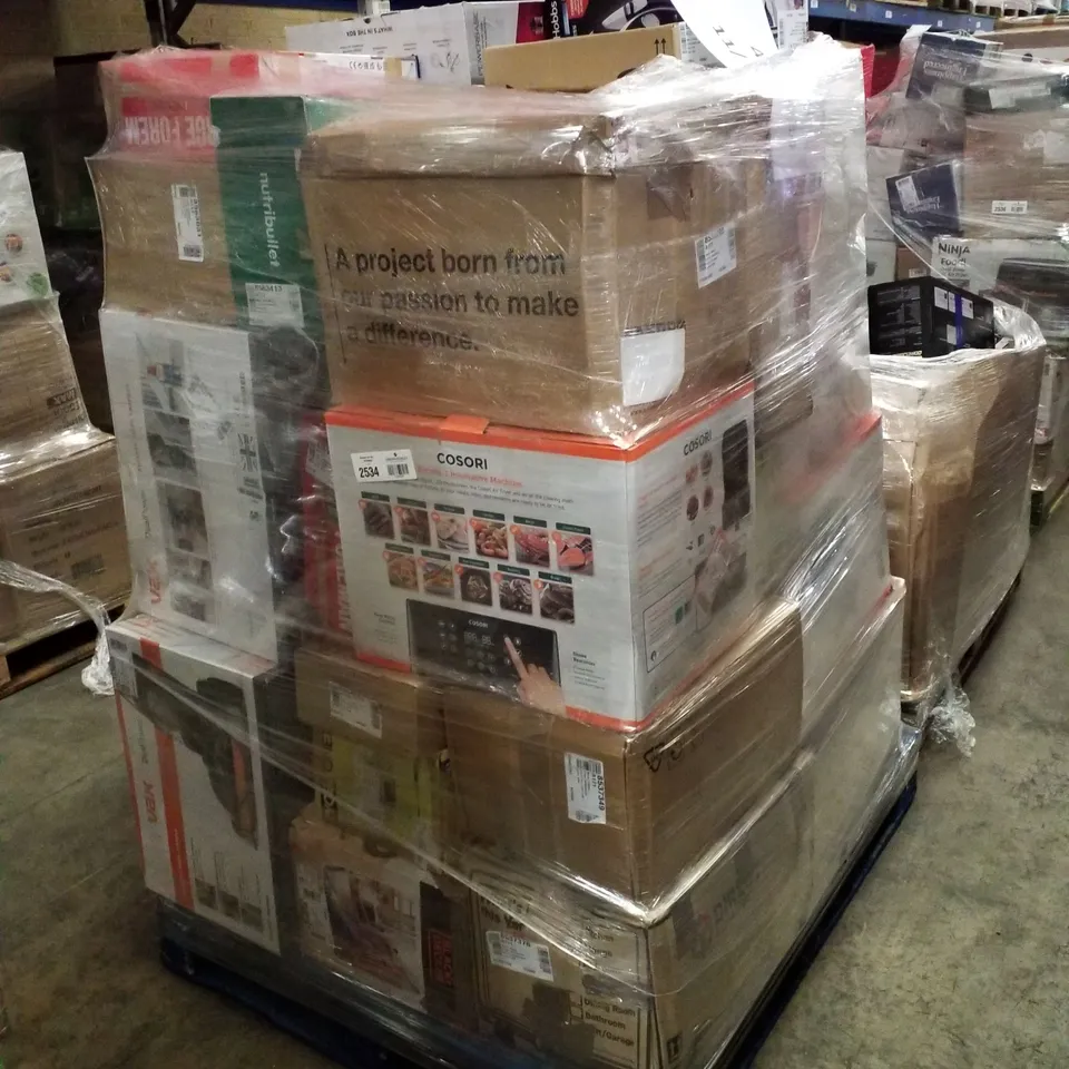 PALLET OF APPROXIMATELY 33 UNPROCESSED RAW RETURN HOUSEHOLD AND ELECTRICAL GOODS TO INCLUDE;