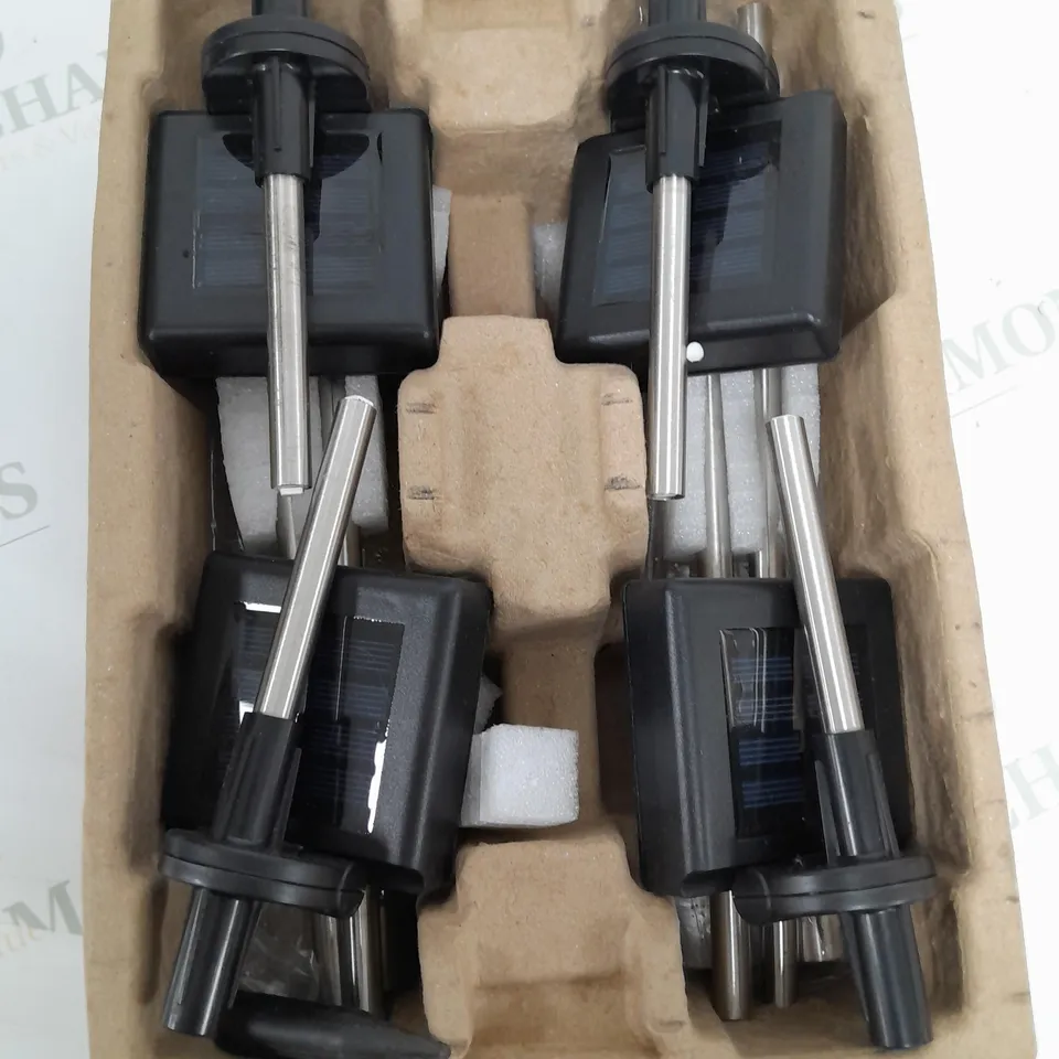 BOXED BELL & HOWELL GLIMMER STICKS SET OF 3 SOLAR PATHWAY LIGHTS