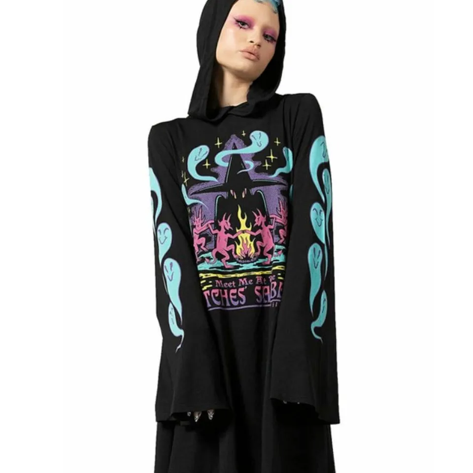 BRAND NEW KILLSTAR - DARK LADY - BLACK WOMEN'S DRESS SIZE XS