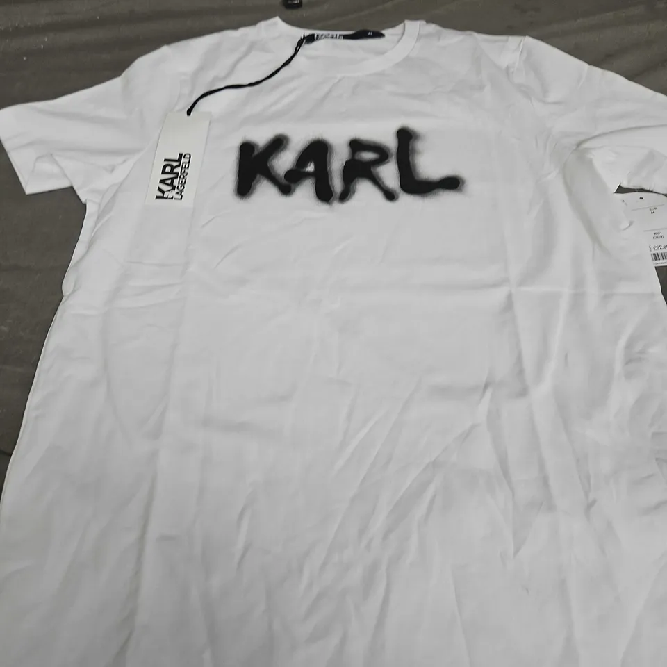 KARL LAGERFELD GRAPHIC TEE - SIZE M