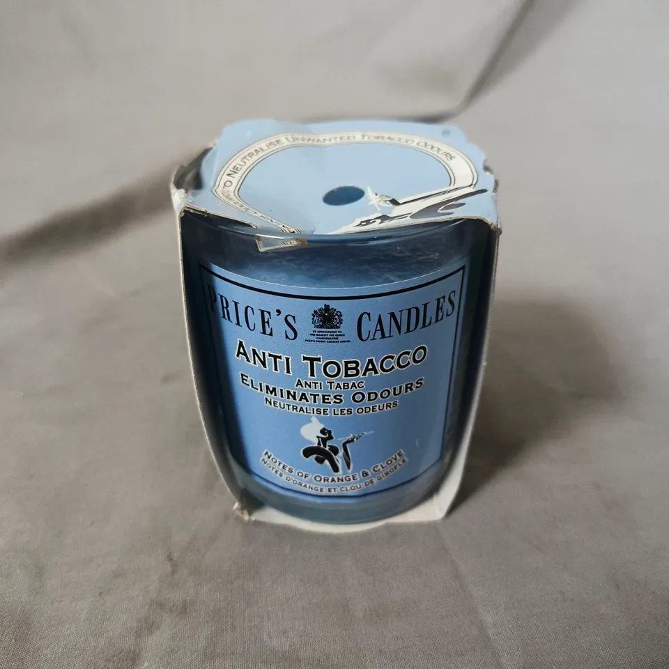 PRICE'S CANDLES ANTI TOBACCO ORANGE & GLOVE CANDLE 