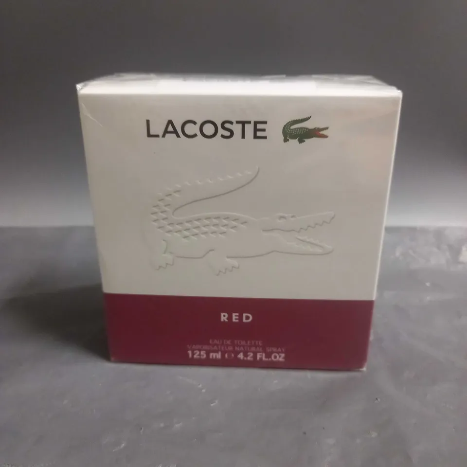 BOXED LACOSTE RED EAU DE TOILETTE 125ML