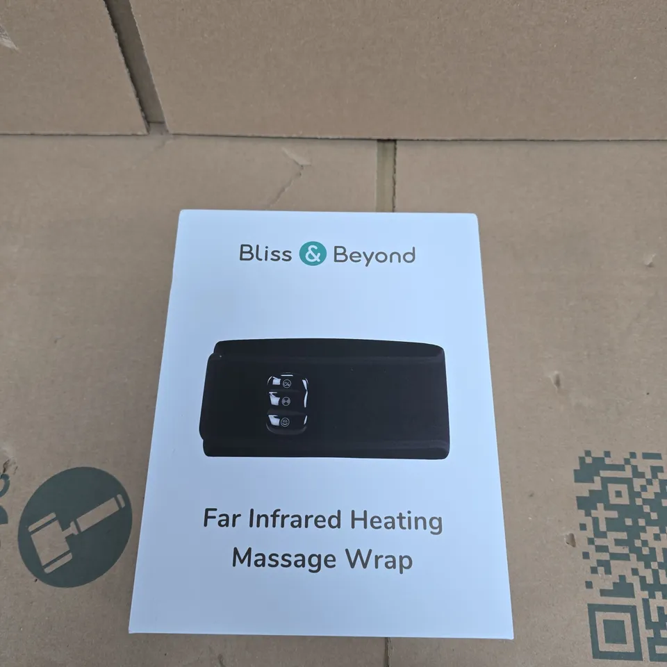 BLISS & BEYOND FAR INFRARED HEATING MASSAGE WRAP – BLACK