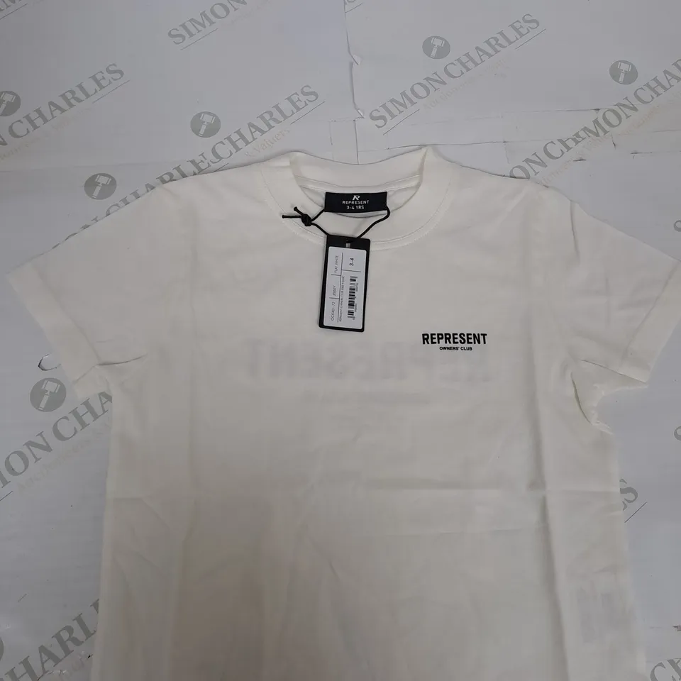 REPRESENT OWNERS CLUB KIDS T-SHIRT SIZE 3-4 YEARS