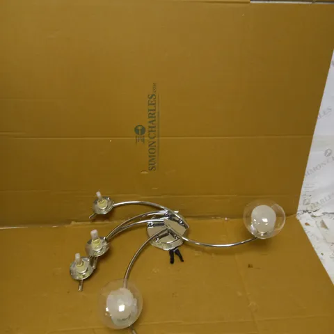 DOUBLE GLASS SEMI FLUSH CEILING LIGHT