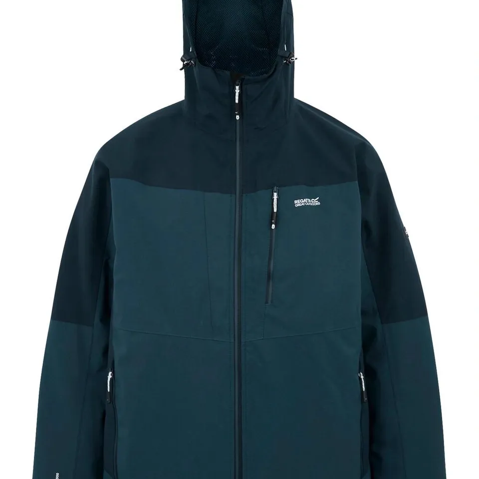 BRAND NEW REGATTA WENTWOOD IX WATERPROOF 3 IN 1 JACKET IN MOONLIGHT BLUE/NAVY SIZE MEDIUM