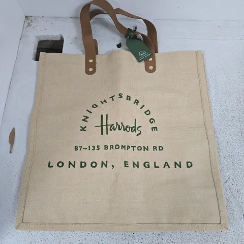 HARRODS FOODHALL JUTE BAG