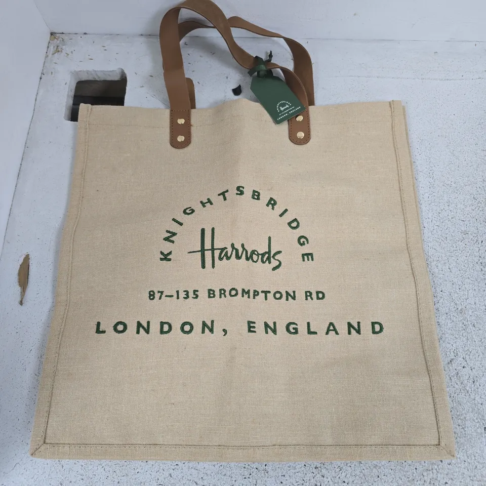HARRODS FOODHALL JUTE BAG