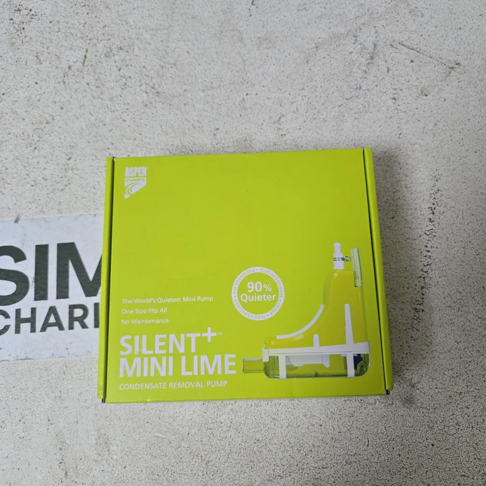 ASPEN PUMPS SILENT+ MINI LIME CONDENSATE REMOVAL PUMP – BOXED