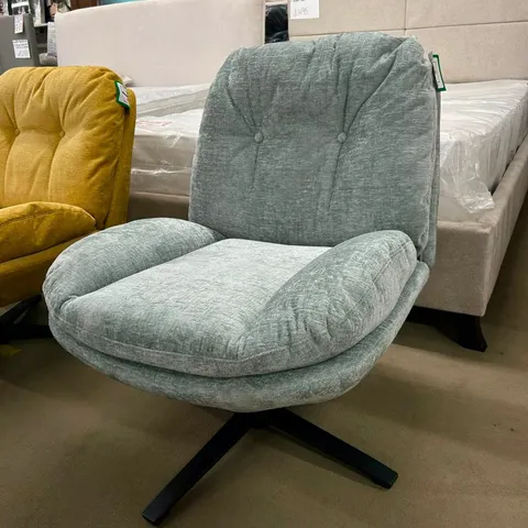 BOXED DUNELM AILA DUCK EGG SMALL SWIVEL CHAIR