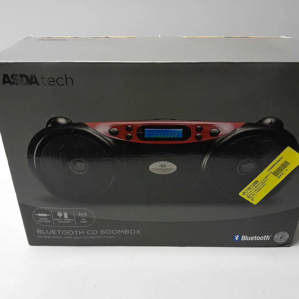 BOXED BLUETOOTH CD BOOMBOX