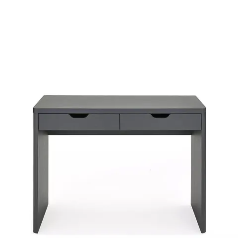 ASPEN 2 DRAWER DESK - DARK GREY