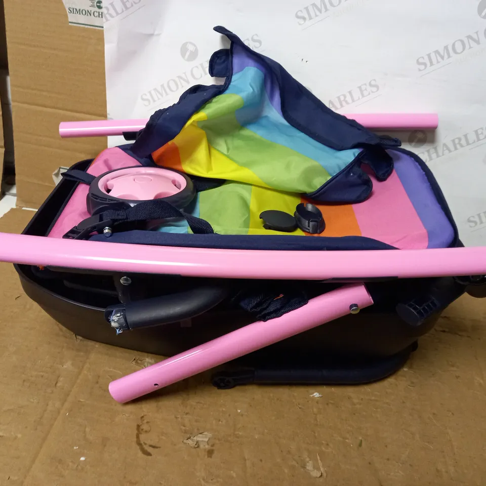 RAINBOW 3 IN 1 DOLL PRAM