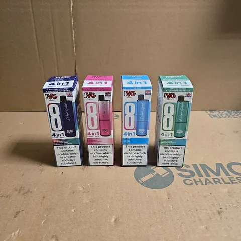 LOT OF APPROXIMATELY 20 IVG 4-IN-1 ECIGARETTES VARIOUS FLAVOURS