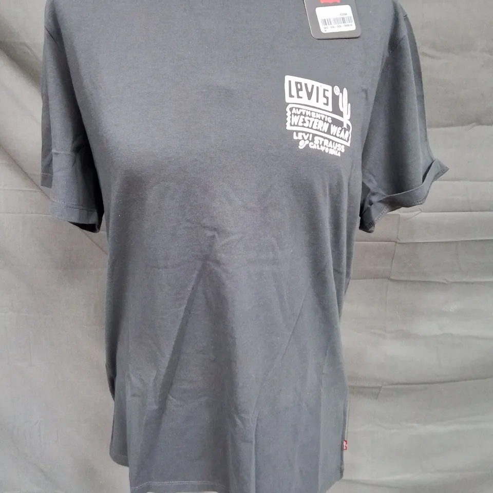LEVISHAM GREY STANDARD FIT T-SHIRT - M