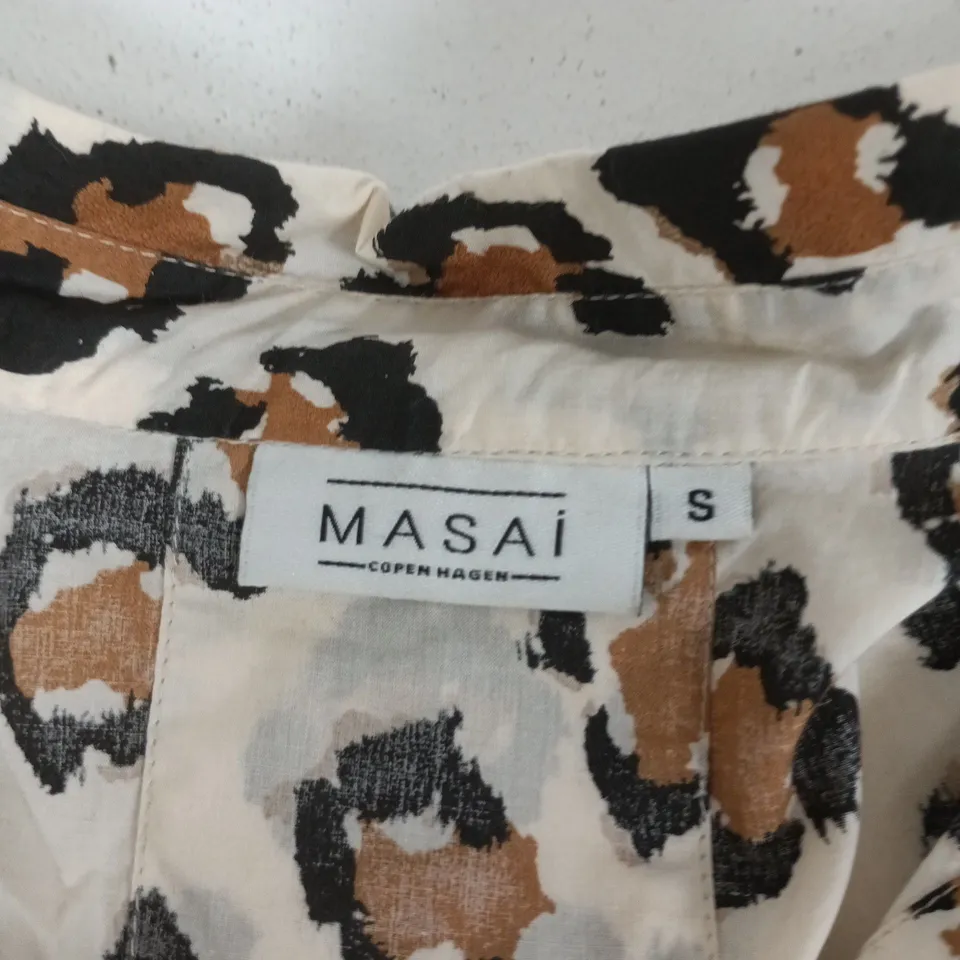 MASAI COPENHAGEN LEOPARD PRINT SHIRT – WOMEN'S BLOUSE, SIZE S