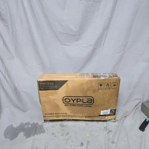 OYPLA 2.5KW ELECTRIC PORTABLE KITCHEN DOUBLE HOT PLATE BOXED