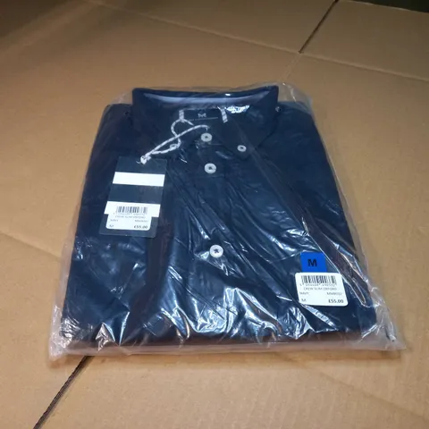 PACKAGED CREW CLOTHING COMPANY NAVY CREW SLIM SHIRT - MEDIUM