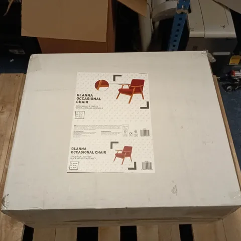 GLANNA OCCASIONAL CHAIR SPICE BOUCLE EFFECT BOXED
