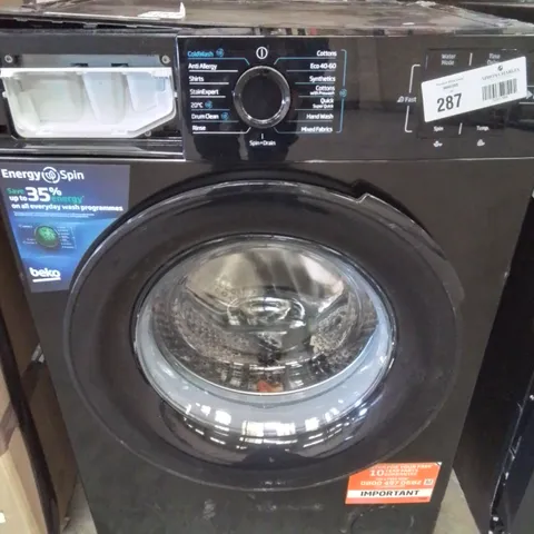 BEKO 9KG BLACK WASHING MACHINE 