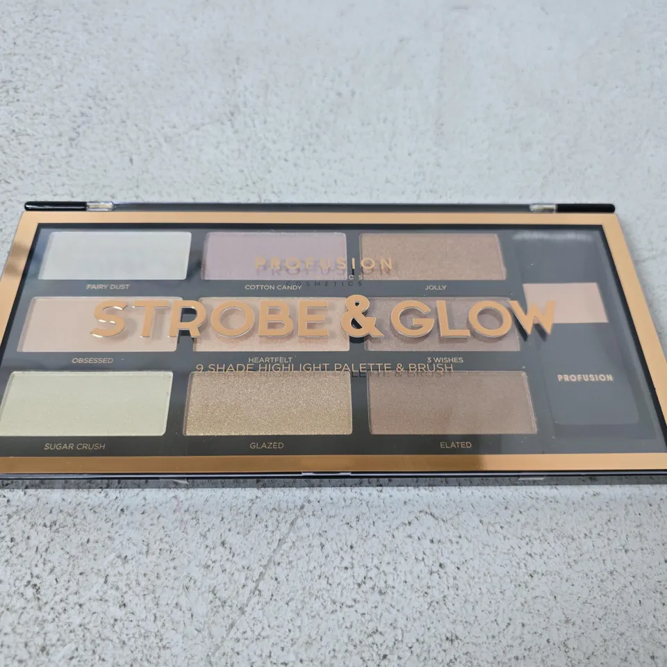 PROFUSION STROBE & GLOW PALETTE – 9 -SHADE HIGHLIGHTER PALETTE