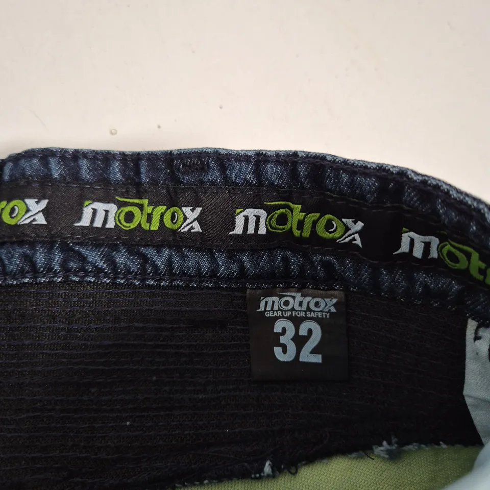 MOTROX URBAN REINFORCED MOTORCYCLE JEANS – DENIM, UK 32