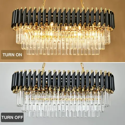BOXED ARMOR 8-LIGHT CRYSTAL CHANDELIER