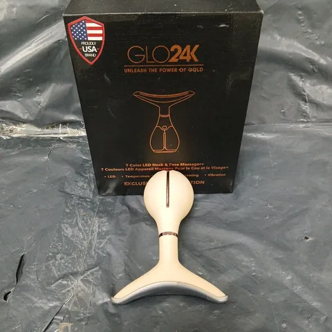GLO24K 7 COLOUR LED NECK AND FACE MASSAGER