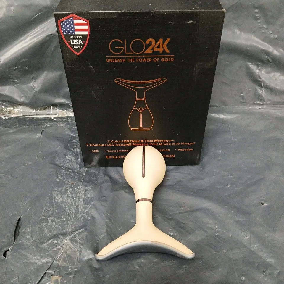 GLO24K 7 COLOUR LED NECK AND FACE MASSAGER
