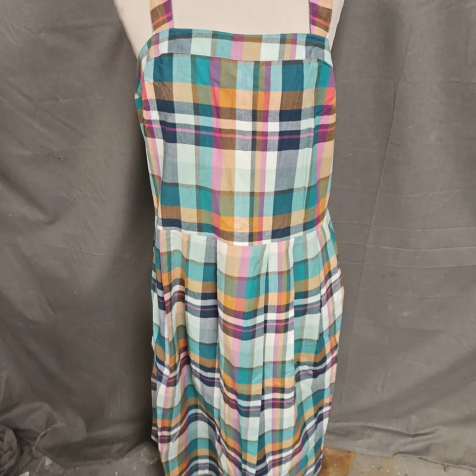 SEASALT CORNWALL ALABASTER YARD DYE DRESS IN FLORABUNDA BIRD EGG SIZE 16