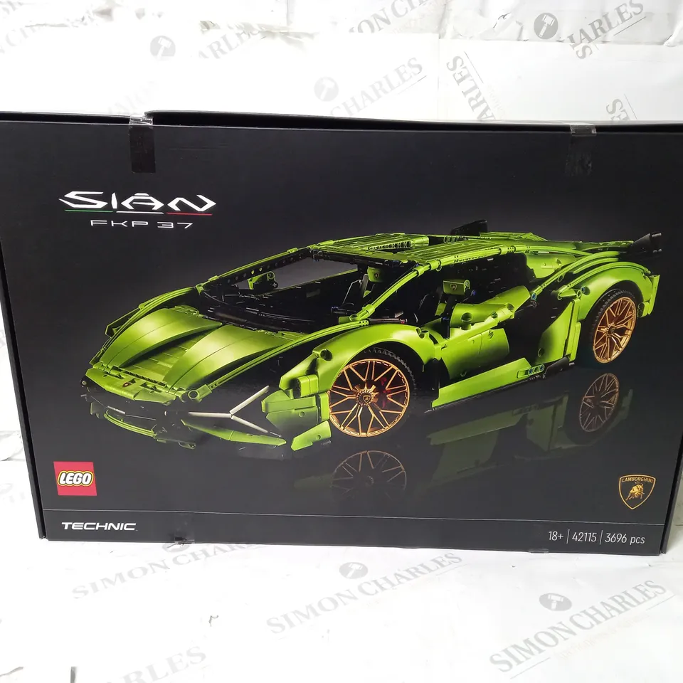 BOXED LEGO TECHNIC 42115 LAMBORGHINI SIAN FKP 37