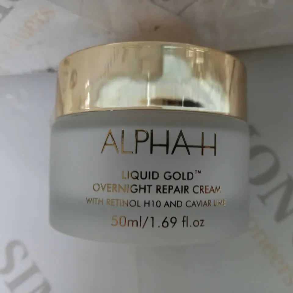 BOXED ALPHA-H LIQUID GOLD OVERNIGHT REPAIR CREAM