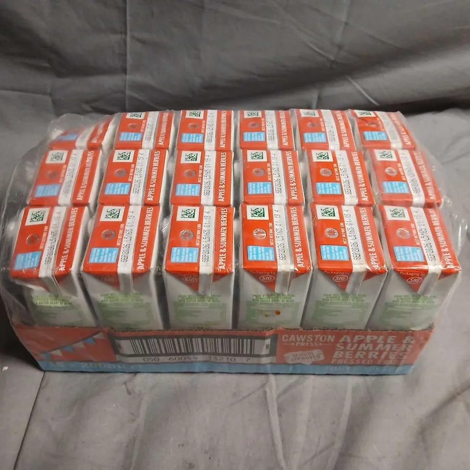CAWSTON APPLE PRESS SUMMER BERRY JUICE CARTONS – PACK OF 18
