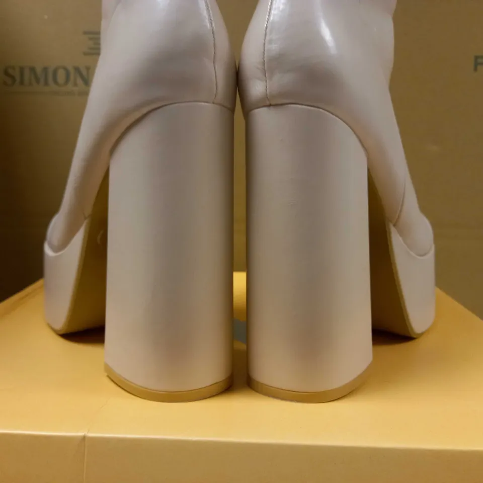 KOI SAGE PLATFORM HEELED ANKLE BOOTS - SIZE 7