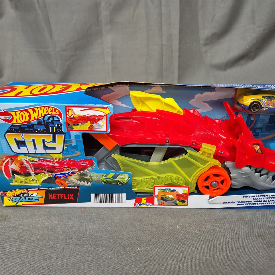 HOT WHEELS CITY DRAGON LAUNCH TRANSPORTER