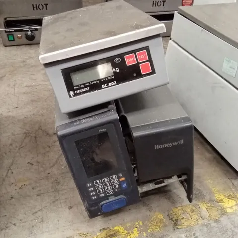 HERBERT BC-802 CHECK-WEIGHING SCALE & LABELER 