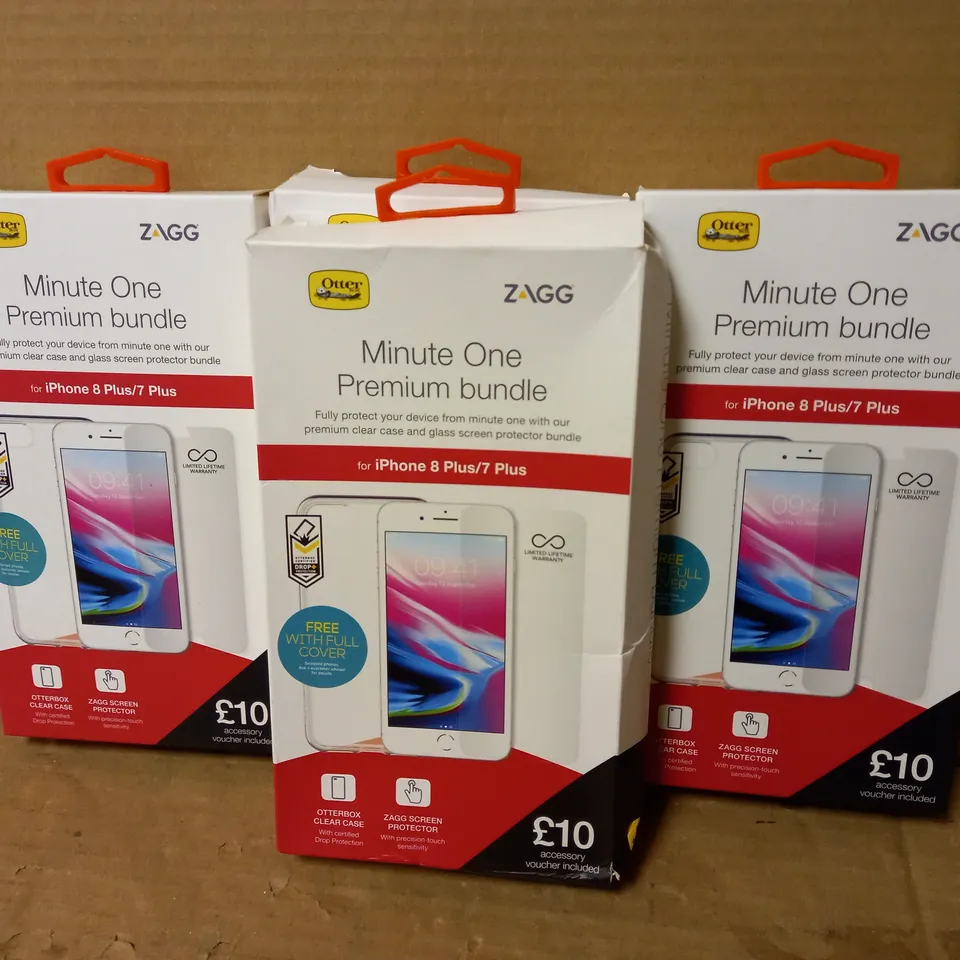 LOT OF 4 MINUTE ONE PREMIUM BUNDLES FOR IPHONE 8 PLUS / 7 PLUS
